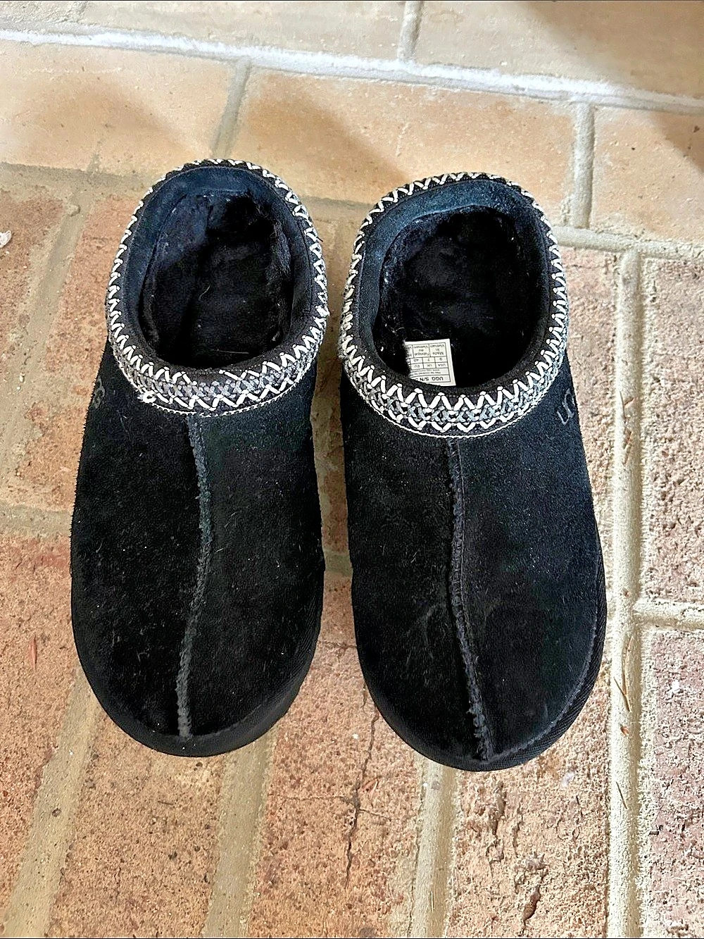 UGG Tasman Slipper Black Slippers US 9